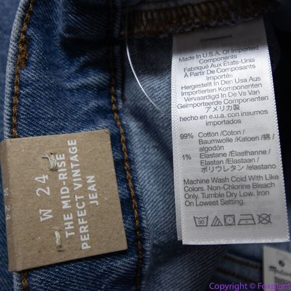 NEW Madewell The Mid-Rise Perfect Vintage Jean in Enmore Wash, 24 - Picture 16 of 16